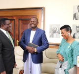 Hon. Haruna Kyeyune pays a visit to the Palace at Bulange
